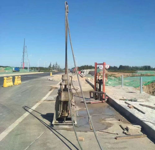 会东公路高聚物注浆加固